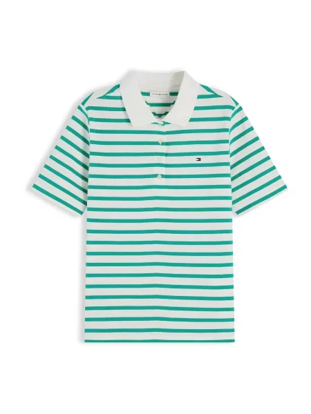 TOMMY HILFIGER Póló smaragd fehér