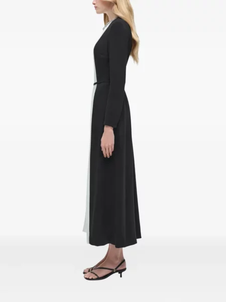 Rochie midi Simkhai plisată până la genunchi de costum alb
