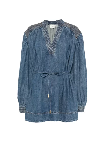 Rochie din denim Aje albastru
