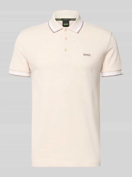 T-shirt o kroju regular fit z czystej bawełny model TS_STRUCTURE LOGO Boss Green biała