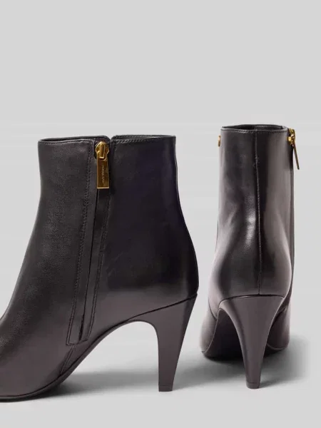 Botki z naturalnej skóry model DANIELA' Michael Michael Kors czarne