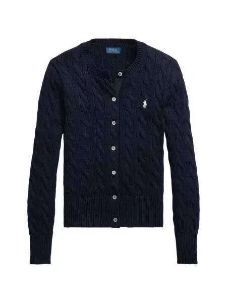 Curea Polo Ralph Lauren tricotate cu autograf cu șireturi albastru