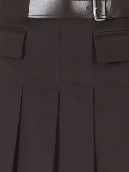 Cu centură fusta mini Semicouture maro