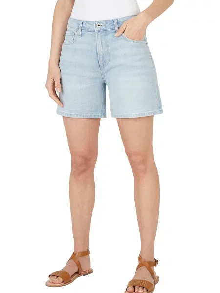 Rifľové krátke nohavice Pepe Jeans FITTED SHORT HW MARY modrá
