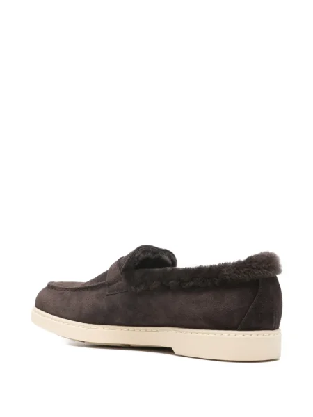 Pantofi loafer Doucal's din piele maro