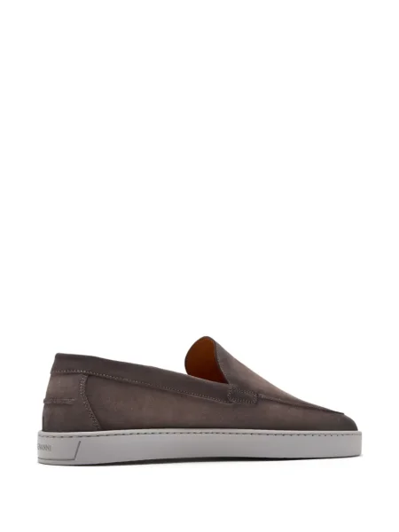 Pantofi loafer Magnanni din piele de căprioară slip-on maro