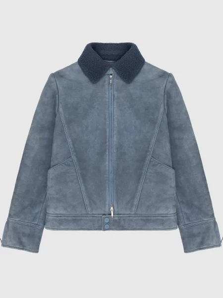 Детское пальто Loro Piana голубое