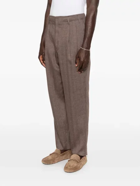 Kalhoty Brunello Cucinelli hnědé