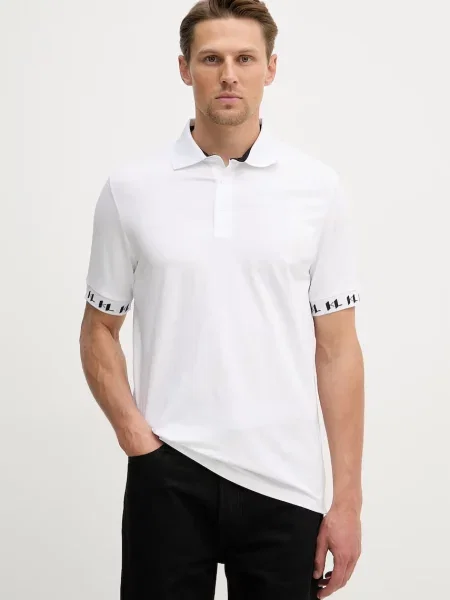 Karl Lagerfeld tricou polo alb