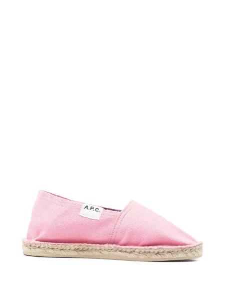 Espadrile A.p.c. cu autograf roz