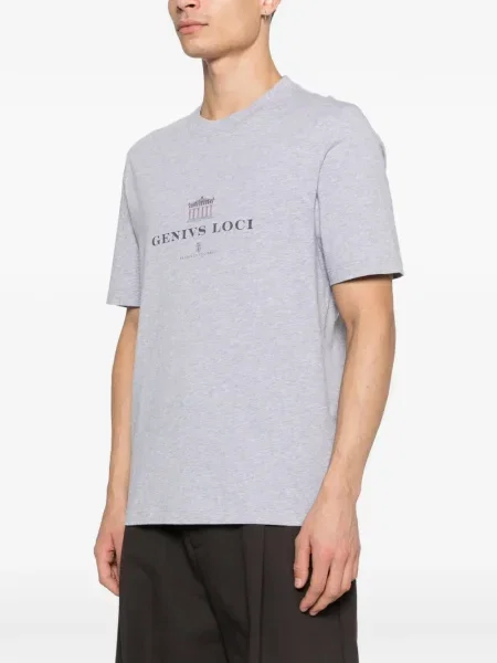 Tricou Brunello Cucinelli cu imagine gri