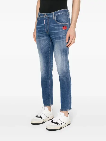 Jeansy dziecięce Dsquared2 niebieskie