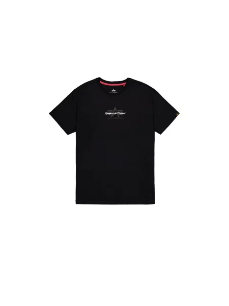 ALPHA INDUSTRIES Tricou gri / negru alb