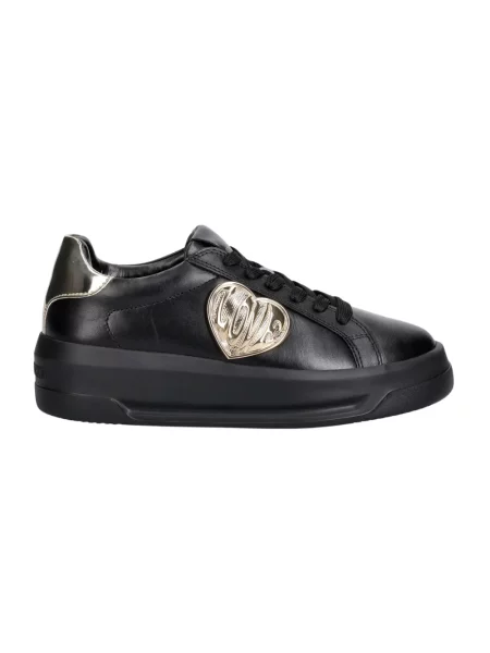 Sneakersy Love Moschino skórzane czarne