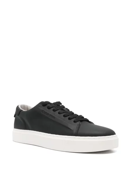Sneakerși Calvin Klein din piele negru
