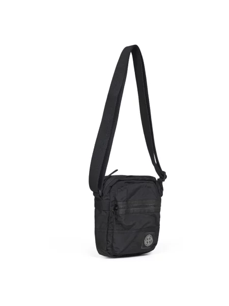 Torba crossbody Stone Island z kamieniami czarna