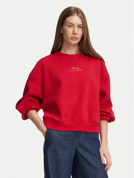 Tommy Hilfiger Pulóver piros