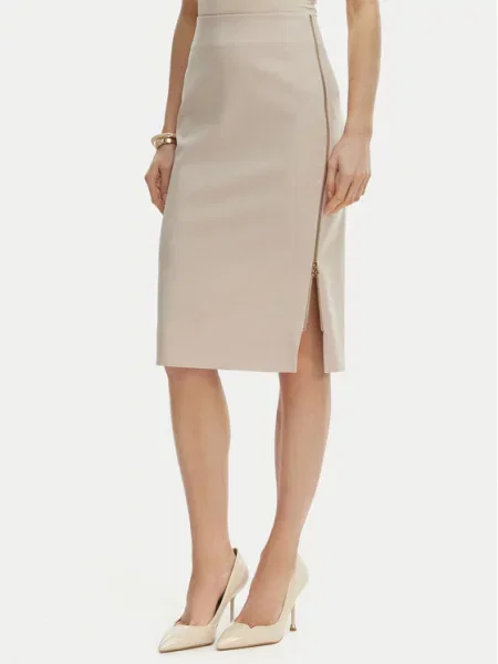 Rinascimento Fustă tip creion bej