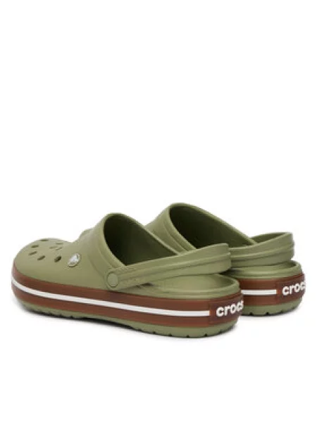 Crocs Natikači Crocband Gum Clog zelena