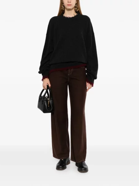 Pantaloni Uma Wang maro