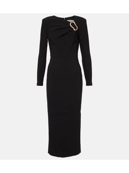 Rochie midi Roland Mouret până la genunchi de costum negru