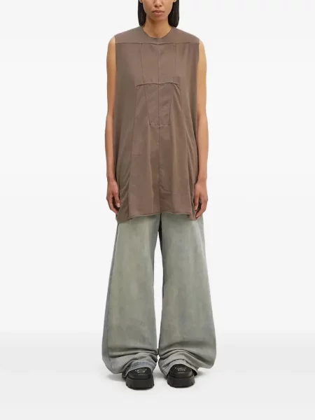 Top Rick Owens Drkshdw bez rukávů hnědý