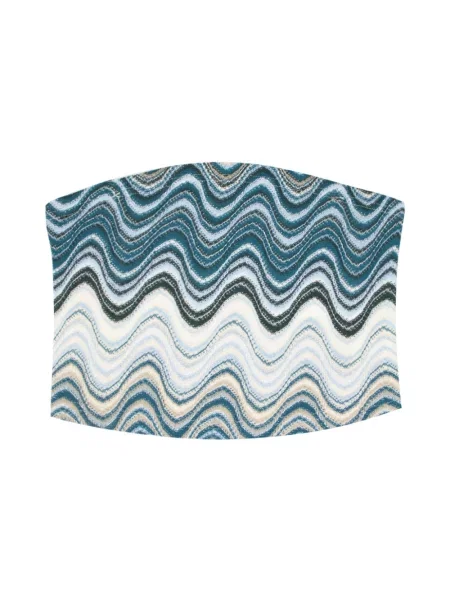 Top Mc2 Saint Barth niebieski