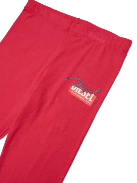 Legginsy dziecięce Diesel czerwone