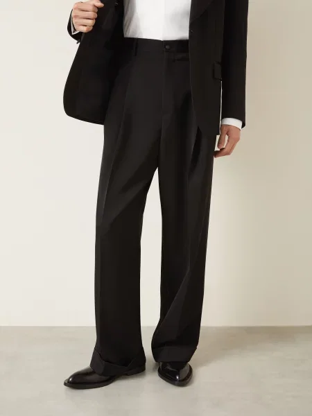 Dolce & Gabbana Kalhoty Regular Fit S Galonovými Pruhy černá