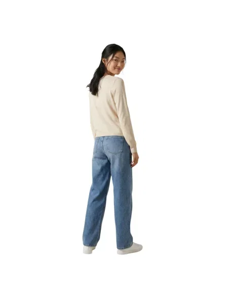 Kardigan Jacqueline De Yong z długim rękawem beżowy