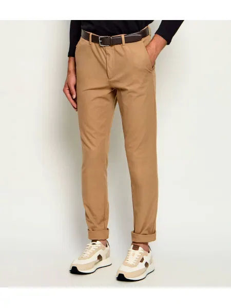 BOSS BLACK Pantaloni chino negru