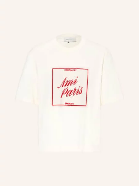 Ami Paris Koszulka beige beżowa