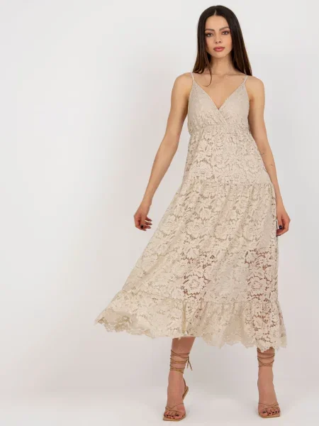 Rochie Fashionhunters de costum bej
