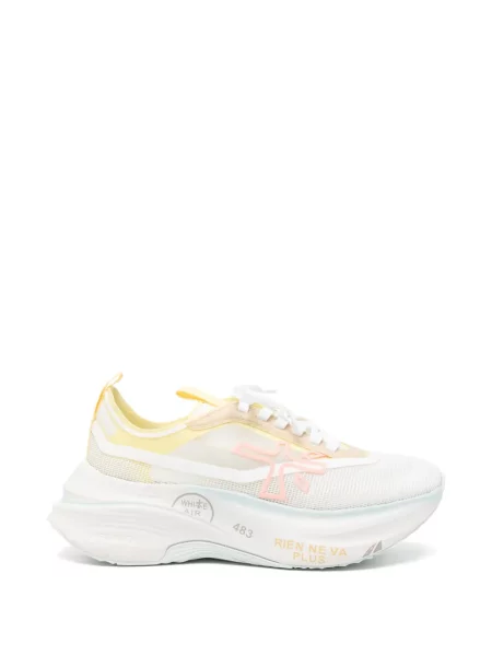 Sneaker Premiata autogrammal fehér