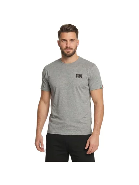 Scurt tricou Leone 1947 cu mâneci scurte cu autograf gri