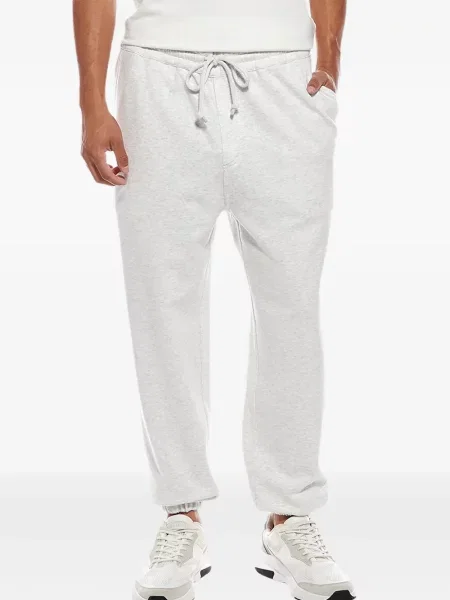 Pantaloni Brunello Cucinelli alergare cu cordon gri