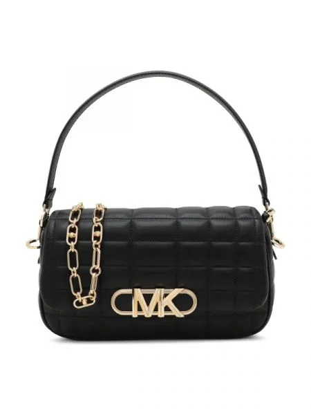 Michael Kors De piele geantă pe umăr Parker negru