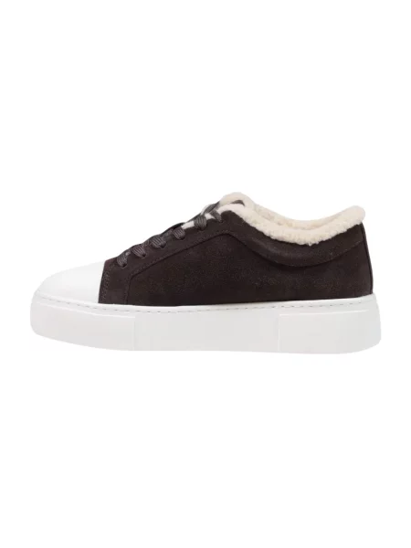 Sneakersy Armani Exchange skórzane brązowe