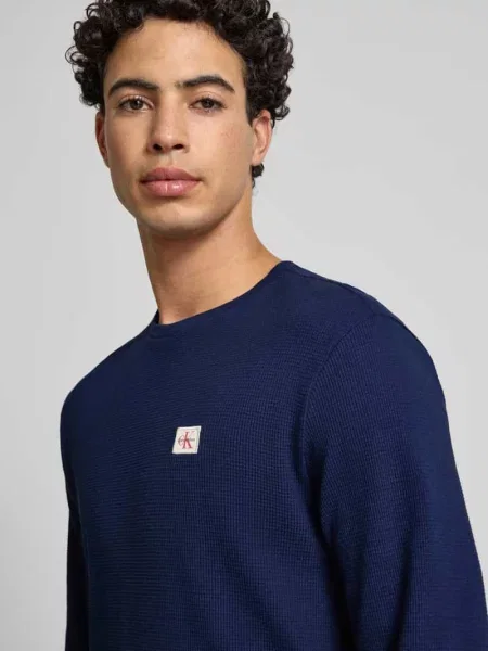 Koszulka Calvin Klein Jeans granatowa