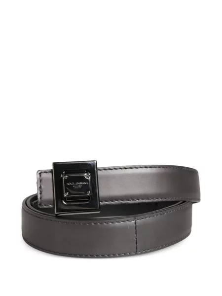 Cu centură curea Dolce & Gabbana din piele cu cataramă gri