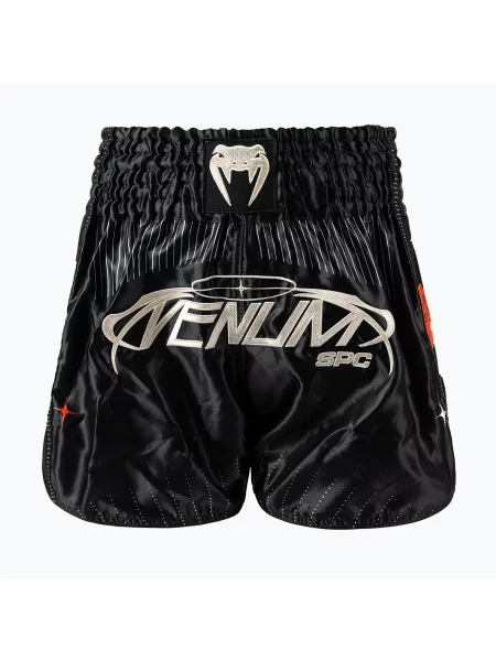 Pantaloni de antrenament pentru bărbați Venum Eclipse Muay Thai black/ivory negru