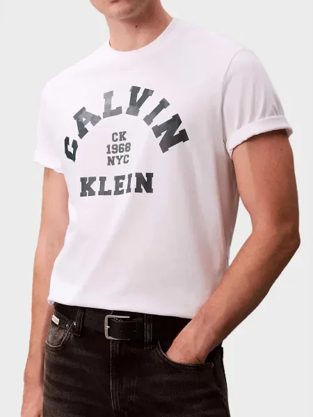 Графічний футболка Calvin Klein Jeans біла