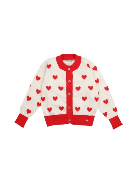 Kardigan The New Society żakardowy biały