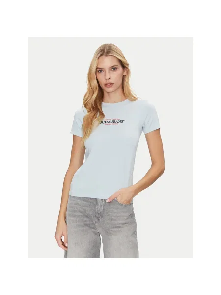 Guess Jeans Póló Slim Fit kék