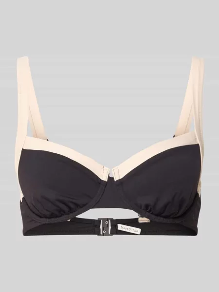 Góra od bikini z fiszbinami Marc O'polo czarne