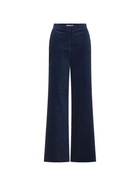 Pantaloni Veronica Beard de catifea cord albastru