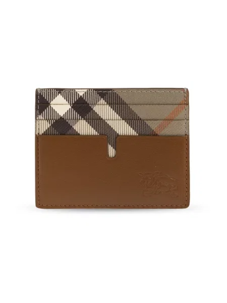 Portfel Burberry w kratę brązowy