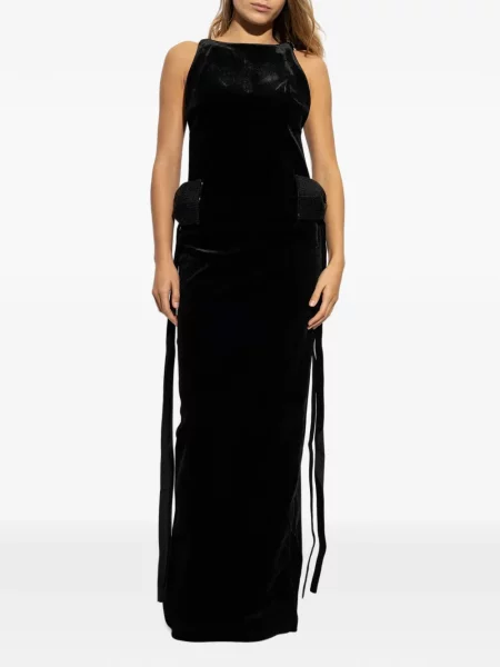 Rochie Self-portrait de catifea negru