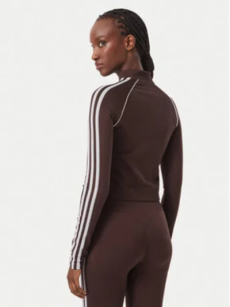 Adidas Jopa Essentials 3 Stripes Seamless Tracktop rjava