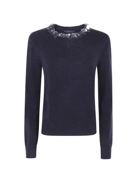 Pulover Seventy cu paiete negru